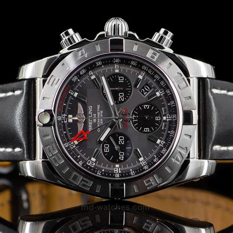 breitling chronomat gmt leather strap|breitling chronomat 44 gmt price.